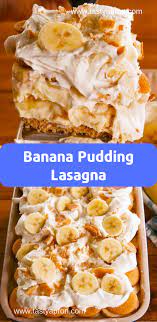 Banana Pudding Lasagna Recipe Desserts Bananadessertrecipes Banana Pudding Lasagna Recipe Desserts Bananenpudding Bananen Pudding Lasagne Rezept