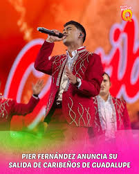 Pier Fernández anunció su salida de Caribeños de Guadalupe 🫣 @pierf_music