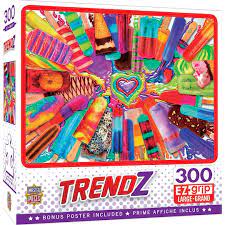 To reduce their impact on our environment, the chipboard used in these puzzles is made of recycled material. Assorted Masterpieces Ez Grip Trendz Jigsaw Puzzle Michaels