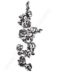 Black And White Flower Vines Clipart V15 Free Rose Vine Vector Graphic Rose Border Clip Art Clip Art Borders Rose Vines Vector Flowers