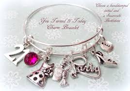 A 21st birthday just calls out for the perfect gift. 21st Birthday Gift 21st Birthday Charm Bracelet Gift Idea For Her Turning 21 Gift Gift Ideas For 21st Birthday Birthday Gift For Friend