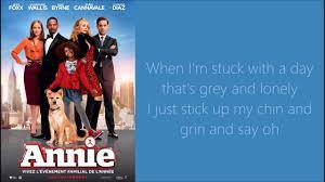 Warbucks has been depicted by r. Tomorrow Lyrics Annie 2014 Youtube