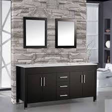 This antique brown finished furniture style vanity features four recessed panel doors, two interior workable drawers, and a cream marfil marble counter top that. Seni 9 75 X 9 75 Porcelain Border Tile In Black Double Sink Bathroom Vanity Bathroom Vanity Modern Bathroom Vanity