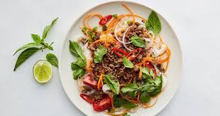 Healthy Beef Mince Thai Noodle Salad Healthy Beef Minced Beef Recipes Recipes