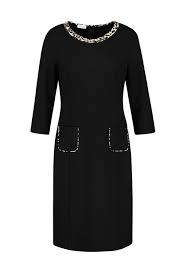 Gerry Weber Dress With Animal Print Trim Pamela Scott Clothing Offers Dresses Dresses For Work