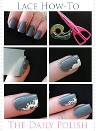 7 Ways To Make Nail Designs Using Tape Lace Nail Art Lace Nails Nail Art Diy