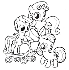 Cutie Mark Crusaders My Little Pony Coloring Page My Little Pony Coloring My Little Pony Printable Horse Coloring Pages