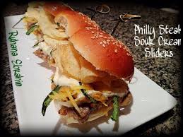 philly steak sour cream chips sliders