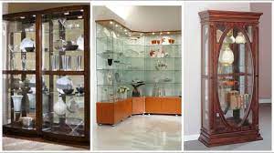 Ornate sconces flank a textured abstract painting and a matching crystal chandelier offers an ethereal glow overhead. Simple And Stunning Wooden Showcase And Racks Design Ideas For Living Room And Dining Room Designe Youtube