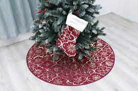 Here are best black and white christmas decoration ideas. Seasonal Decor Tree Skirts Flash World Christmas Tree Skirt 48 Inches Large Xmas Tree Skirts With Snowy Pattern For Christmas Tree Decorations Deep Red Alpharise Co Jp