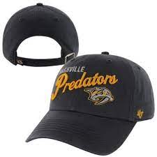 47 Brand Nashville Predators Womens Audrey Graphic Clean Up Adjustable Hat Navy Blue Hats For Men 47 Brand Hockey Clothes