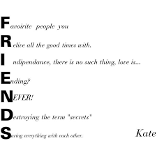 Friend Acrostic Poem Acrostic Poem Acrostic Poems