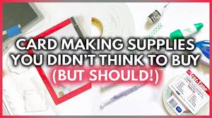 Paint a design on the front of the card for a pretty touch. 15 Card Making Supplies You Didn T Think To Buy But Should Youtube