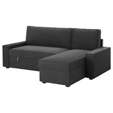 Vilasund Naroznik Z Funkcja Spania Hillared Antracyt Zamow Tutaj Ikea Sofa Bed With Chaise Modern White Sofa Modern Sofa Sectional