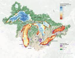 The Human Impact On The Great Lakes Great Lakes Map Great Lakes Map