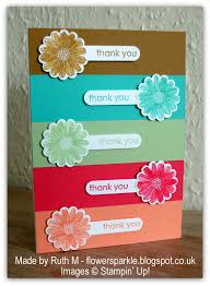 Flower Sparkle In Colour Flowers Thank You Card