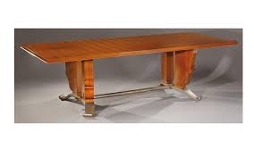 Jules Leleu 1883 1961 Et Raymond Subes 1893 1970 Importante Et Rare Table De Salle A Manger En Pl Table Salle A Manger Plateau Rectangulaire Salle A Manger