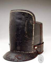 Leather Military Cap Or Shako Military Hat War Of 1812 Military Helmets