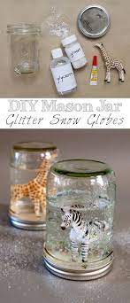 Mason Jar Glitter Globe Craft By Photo Mason Jar Diy Glitter Mason Jars Globe Crafts