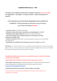 Lettre de motivation psychologie licence. 2