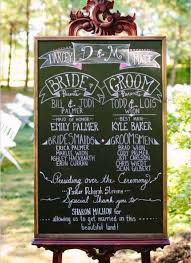 Large Wedding Chalkboard Rustic Wedding Chalkboard