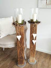 Anhand von ein paar leichten techniken sind sie schmetterlinge aus holzscheiben als frühlingsdeko. Holzbalken Saule Dekoration Windlicht Altholz In Bayern Waldkraiburg Ebay Kleinanzeigen Dekoration Weihnachtsdeko Draussen Weihnachten Dekoration