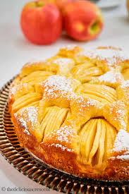 Sprinkle with cinnamon and sugar and nutmeg to taste. German Apple Cake Apfelkuchen The Delicious Crescent