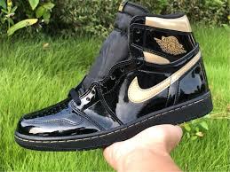 Air Jordan 1 High Og Black Metallic Gold Patent 2020 In 2020 Jordan 1 Retro High Air Jordans Nike Sneakers Women