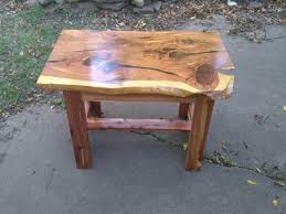 Aromatic Cedar Live Edge End Table I Built This Past Fall Http Ift Tt 2iochrm Wood Funiture Stool Woodworking Plans Live Edge Furniture