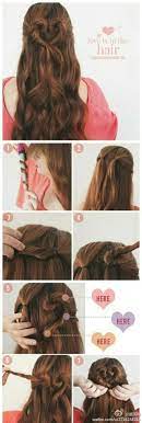 Hair Tutorial Easy How To Braided Half Up Heart Shape Curl Hair Styles Heart Hair Valentine S Day Hairstyles