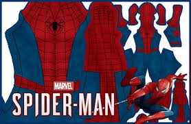 Every day new 3d models from all over the world. Insomniac Spider Man Classic Suit Pattern Ps4 Video Game Etsy