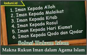 Makna Rukun Iman Dalam Agama Islam Aqidah Laduni Layanan Digital Untuk Negeri