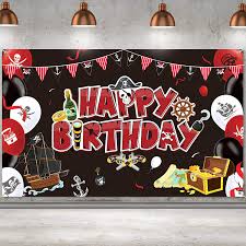 Pirates, pirate ships, treasure and more! Buy Pirate Birthday Party Backdrop Decorations Pirate Birthday Banner Pirate Themed Supplies Photo Booth Wall Hanging Decorations For Boys Kids Teenagers Birthday Party Favor 70 8 X 43 3 Inch Online In Turkey B08sqknk4c