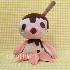 Zucker Custom Art Plush Colours And Design Based On Commissioners Drawing Commission Not For Sal Animal Crossing Plush Cute Stuffed Animals Animal Crossing