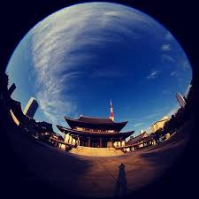 早朝の増上寺 増上寺 東京タワー 全周魚眼レンズ 魚眼レンズ tokyo sydney opera house instagram opera house