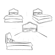 Old Kind Size Bed Drawing Hebstreits Maps And Sketches Drawing Furniture Sketches Drawings