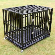 Crates vary in cost from $25 to $571, depending on the material and the size. Heavy Duty Dog Crate With Tray Black Medium 36 L Walmart Com Walmart Com