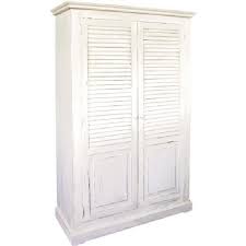 Armoire Persienne Darla Pin Massif Blanc L 1 Armoire Persienne Mobilier De Salon