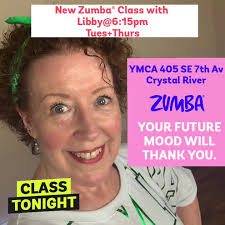 New Live class starts tonight!! Tuesdays and Thursdays @6:15pmET. , New  location in Crystal River. Open to Y members. Join me and let’s dance!  ZUMBA!! , Location: 405 SE 7th Av, Crystal River. See you ...