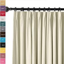 Chadmade Pinch Pleated 72w X 84l Blackout Lined Velvet Curtain Drapery Panel For Traverse Rod Or Track Living Room Bed Velvet Curtains Drapery Panels Curtains