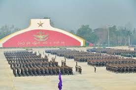 Myanmar's leader aung san suu kyi and other senior figures from the ruling party have been detained in an early morning raid, the spokesman for the governing national league for democracy (nld) said. Nay Pyi Taw March 27 The Parade Of The Myanmar Military Power Facebook