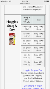 Punctual Huggies Sizes Weight Chart Pampers Swaddlers Size