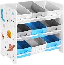 So, take a look and inspire yourself with our helping images and ideas. Songmics Children S Storage Shelf For Toys And Books 9 Removable Non Woven Fabric Boxes With Handles For Children S Room Playroom Daycare School 62 5 X 29 5 X 60 Cm Space Saving White Gkr33wt Amazon Co Uk Kitchen