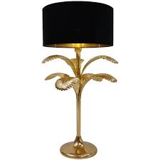 Palm Tree Table Lamp In The Style Of Hans Kogl Circa 1980s German From A Unique Collection Of Antique And Modern Table Vintage Table Lamp Lamp Table Lamp
