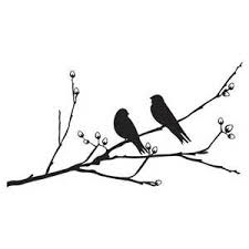 Birds On A Branch Tattoo Free Clip Art For Painting A Birdhouse Silhouette Tattoos Bird Branch Tattoo Bird Silhouette