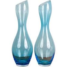 Robertson slumped recycled glass table vase bloomsbury market size: Turquoise Glass Vase 59 For Sale On 1stdibs