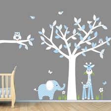 Baby Blue Nursery Wall Art Jungle Wall Decals Boy Wall Etsy Baby Blue Nursery Baby Nursery Decals Nursery Wall Art Boy