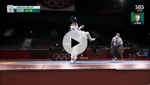 인교돈은 27일 일본 지바 마쿠하리 메세 a홀에서 열린 2020 도쿄올림픽 태권도 경기 마지막 날 남자 80㎏초과급 동메달 결정전에서 이반. Pdnid 3dfklsm