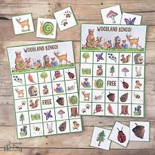 Summer Free Printable Bingo Cards For Kids Woodland Bingo Forest Animals Free Printable Bingo Printable Bingo Cards Printable Printable Bingo Games