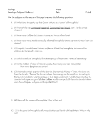 Name class pedigree worksheet pedigree worksheet 3 mr meier s science iblogarbornschools pedigree worksheet 3 hemophilia the royal disease answers pedigree worksheet answer key interpreting a human pedigree use the pedigree below to answer 1 5 1 in a pedigree a square. Biology Name Reading A Pedigree Worksheet